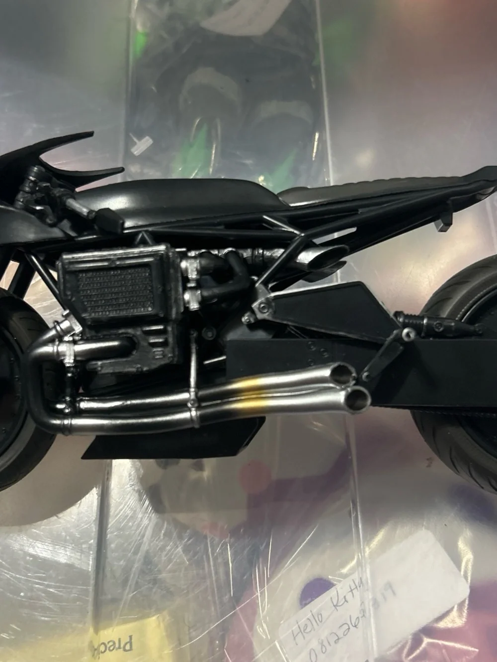 Black Kids Motorcycle Action Figure Playset -